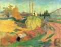 Bauernhaus aus Arles oder Landschaft von Arles Paul Gauguin